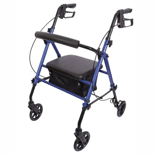 García 1880 Rollator Aluminio Con Frenos (Azul)