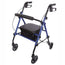 García 1880 Rollator Aluminio Con Frenos Y Asiento Regulable (Azul)