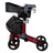 García 1880 Rollator Aluminio Pleg. Con Frenos Nuevo Estilo (Rojo)