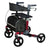 García 1880 Rollator Aluminio Pleg. Con Frenos Nuevo Estilo (Rojo)