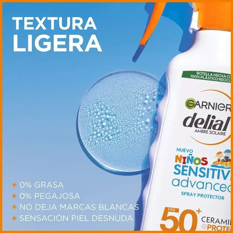 Garnier Delial Protector Solar Niños Spf50 Para Pieles Claras Y Sensibles. Pediátrico, 270Ml