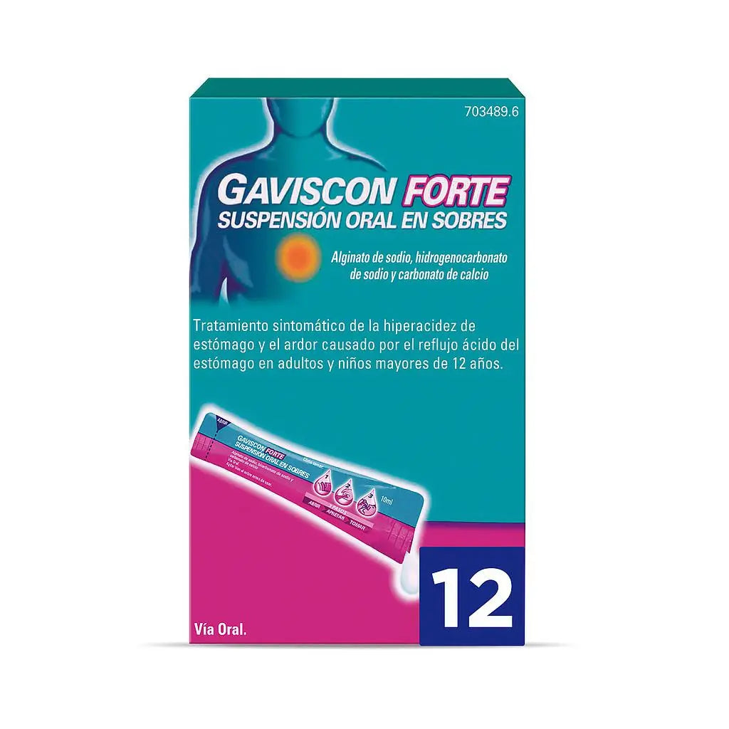 Gaviscon Forte Suspensión Oral, 12 Sobres