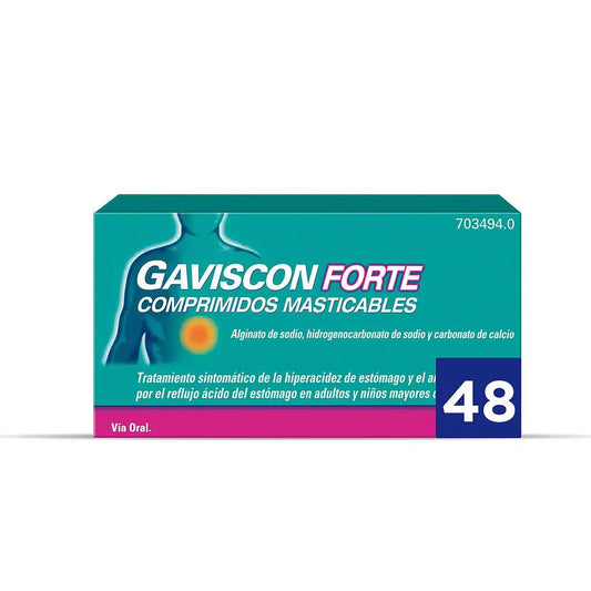 Gaviscon Forte 48 Comprimidos Masticables