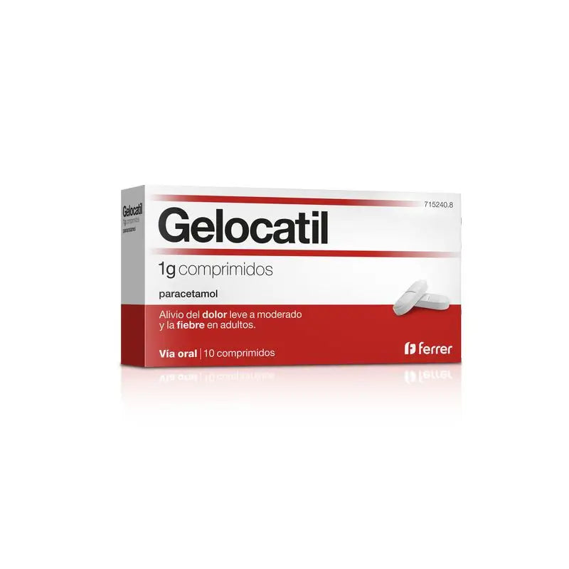 Gelocatil 1g, 10 Comprimidos