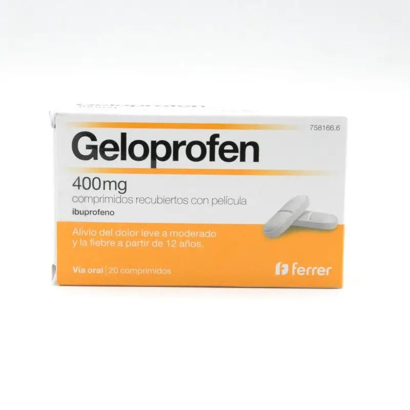 Geloprofen 400 mg, 20 Comprimidos Recubiertos