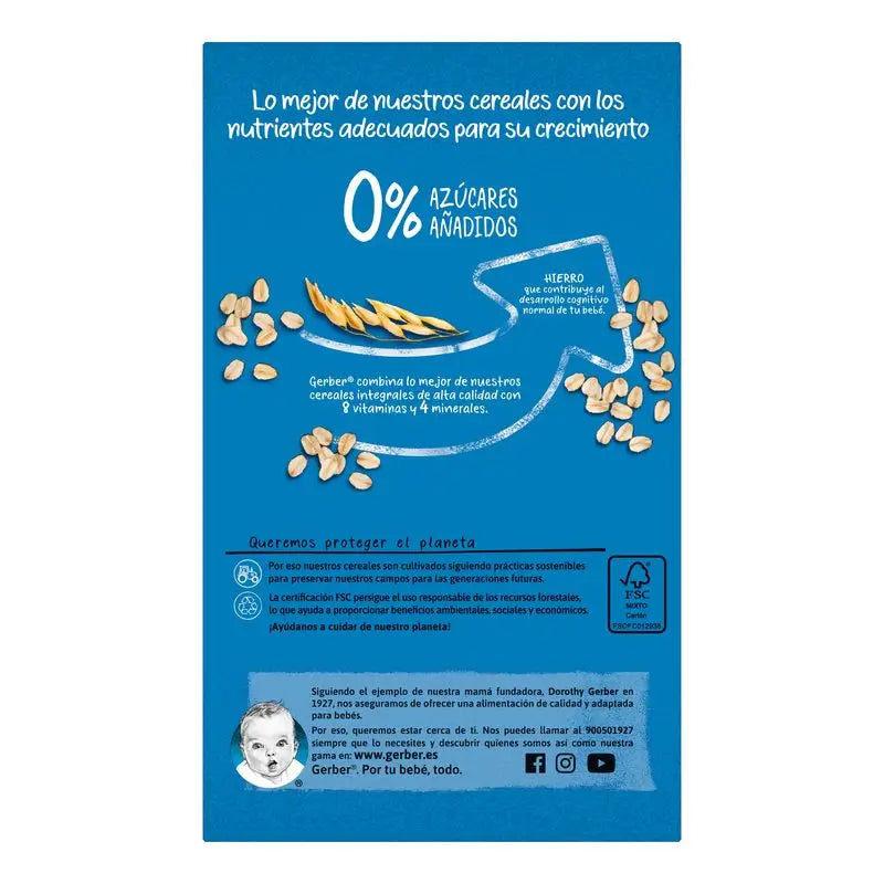 Gerber 8 Cereales Galleta, 475 gr