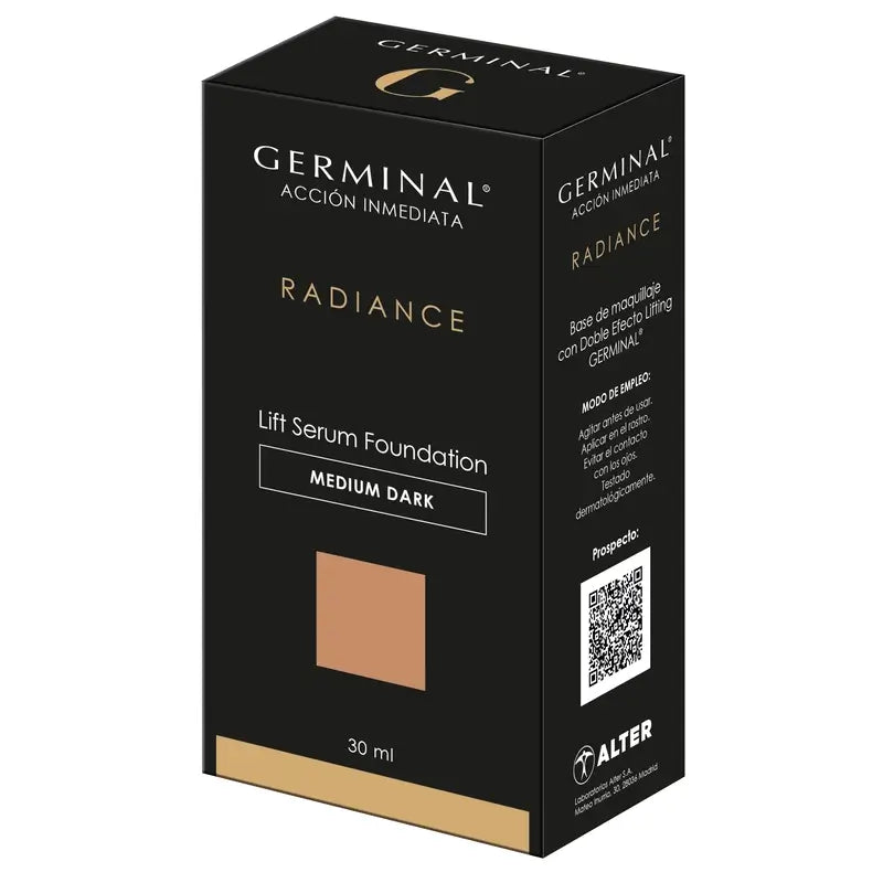 Germinal Base De Maquillaje Lift Serum Foundation Medium Dark 30Ml