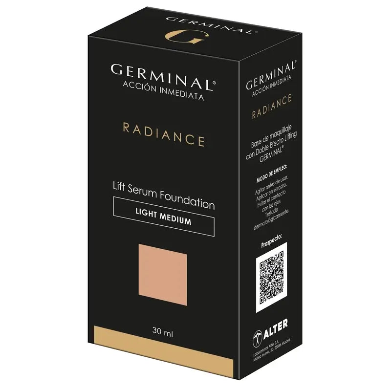 Germinal Base De Maquillaje Radiance Lift Serum Foundation Light Medium 30Ml