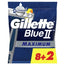 Gillette Blue Ii Max maquinillas desechables X10, 2 hojas gel lubricante