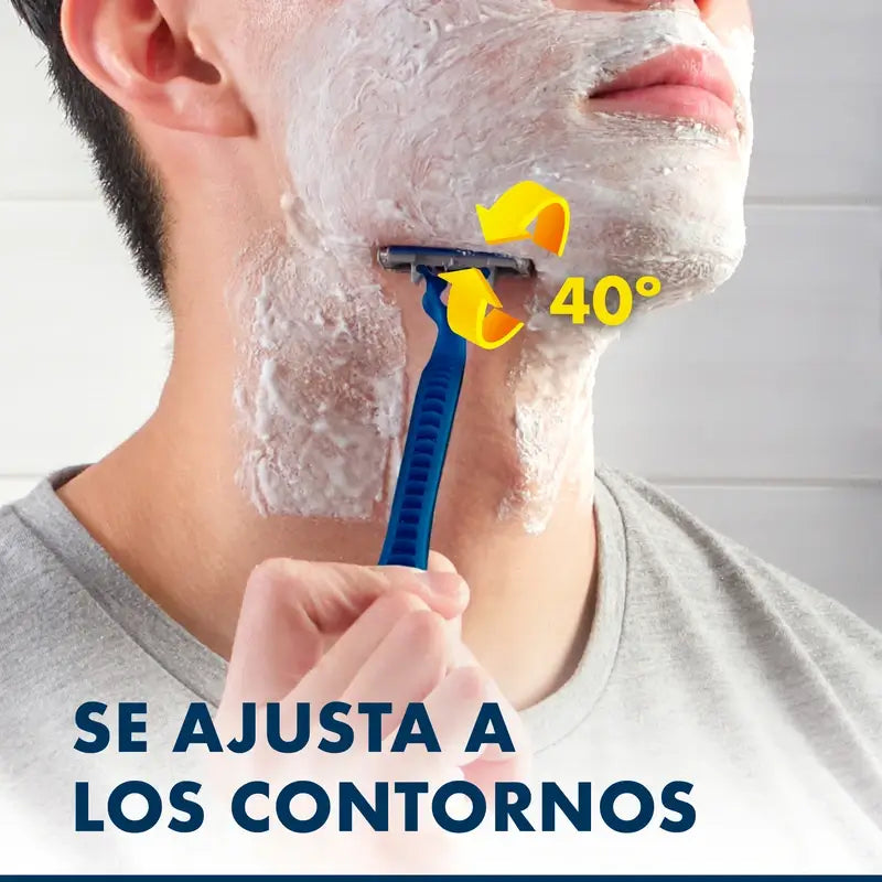 Gillette Blue3 Smooth Maquinillas Desechables Hombre 3 Hojas, 8 unidades