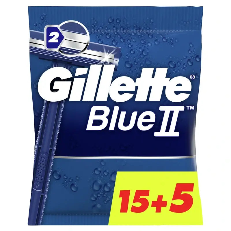 Gillette Blueii Maquinillas Desechables Para Hombre , 20 unidades