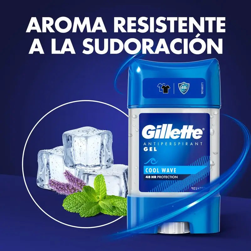 Gillette Desodorante Clear Gel Anti Transpirante  Cool Wave 70M