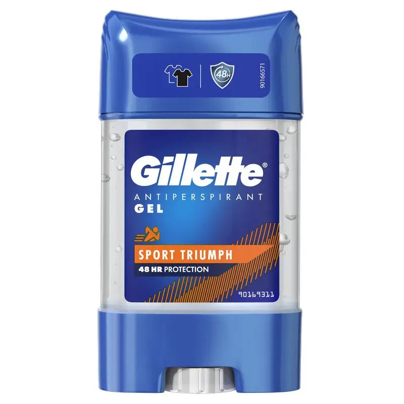 Gillette Desodorante Clear Gel  Anti Transpirante Triumph Sport 70Ml