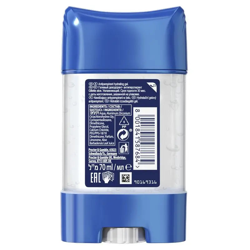 Gillette Desodorante  Hydra Gel Anti Transpirante Aloe 70Ml