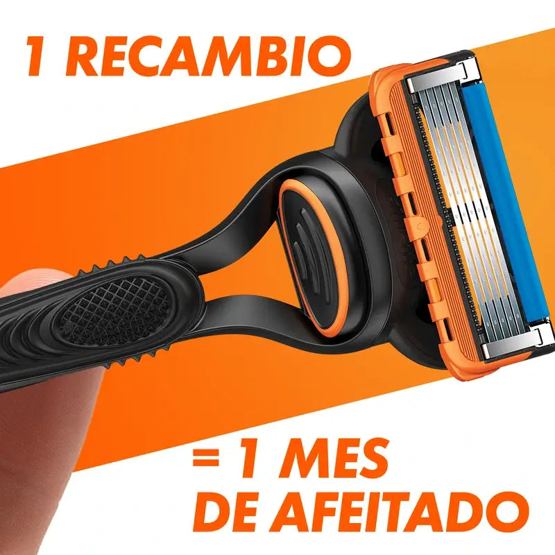 Gillette Fusion Pack Con Maquinilla De Afeitar + Gel De Afeitar Para Piel Sensible 200Ml