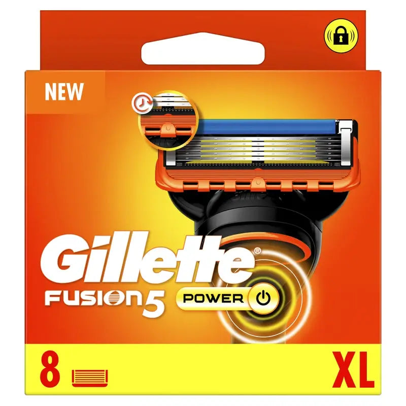 Gillette Fusion5 Power, Recambio Para Maquinillas De Afeitar , 8 unidades