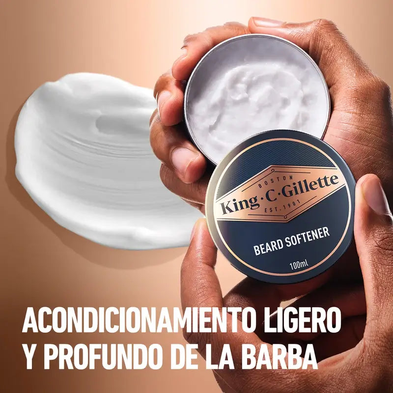 Gillette King C. Pack Regalo Para Barba 1 Gel Limpiador 350Ml + 1 Bálsamo 100Ml + Neceser