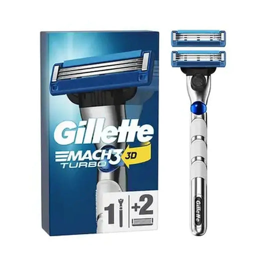 Gillette Mach3 Turbo maquinilla hombre + 2 Recambios