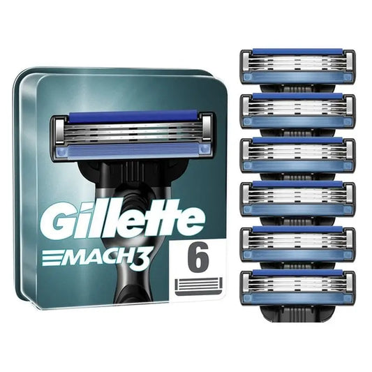 Gillette Mach3 Men's Refill, 6 Refills