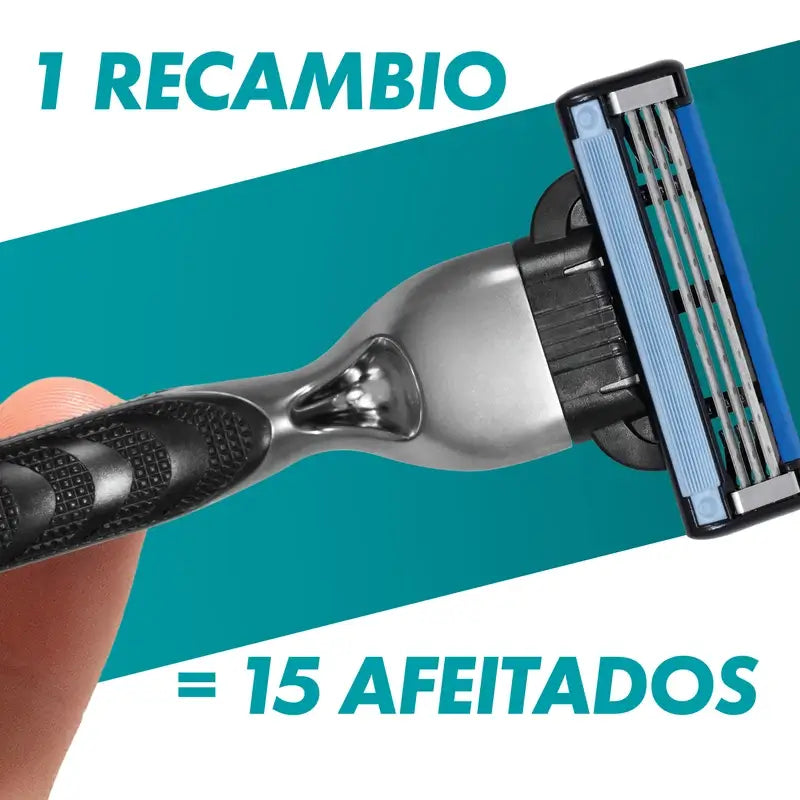 Gillette Mach3 Recambios Para Maquinillas De Afeitar Para Hombre , 5 unidades