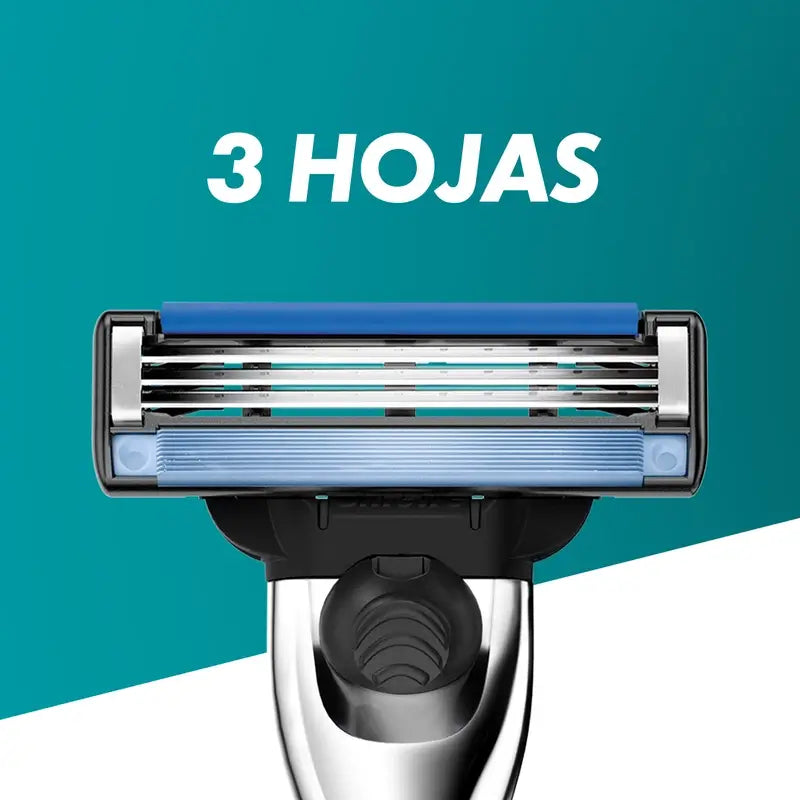 Gillette Mach3 Turbo Recambios Para Maquinillas De Afeitar Para Hombre , 4 unidades