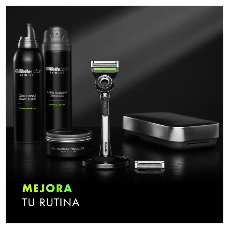 Gillette Labs Maquinilla De Afeitar Con Barra Exfoliante + 5 Recambios Gillete, 2 pack