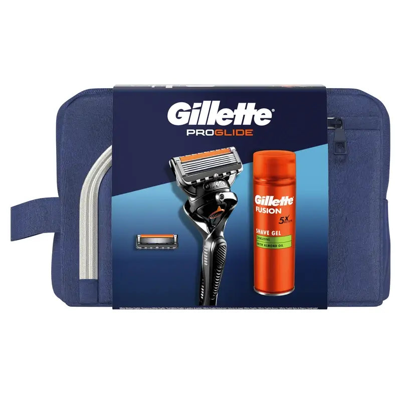 Gillette Proglide Pack Con Maquinilla De Afeitar + 1 Recambio + Gel