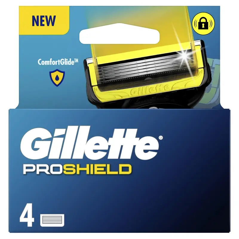 Gillette Proshield Recambios Para Maquinilla De Afeitar Para Hombre , 4 unidades