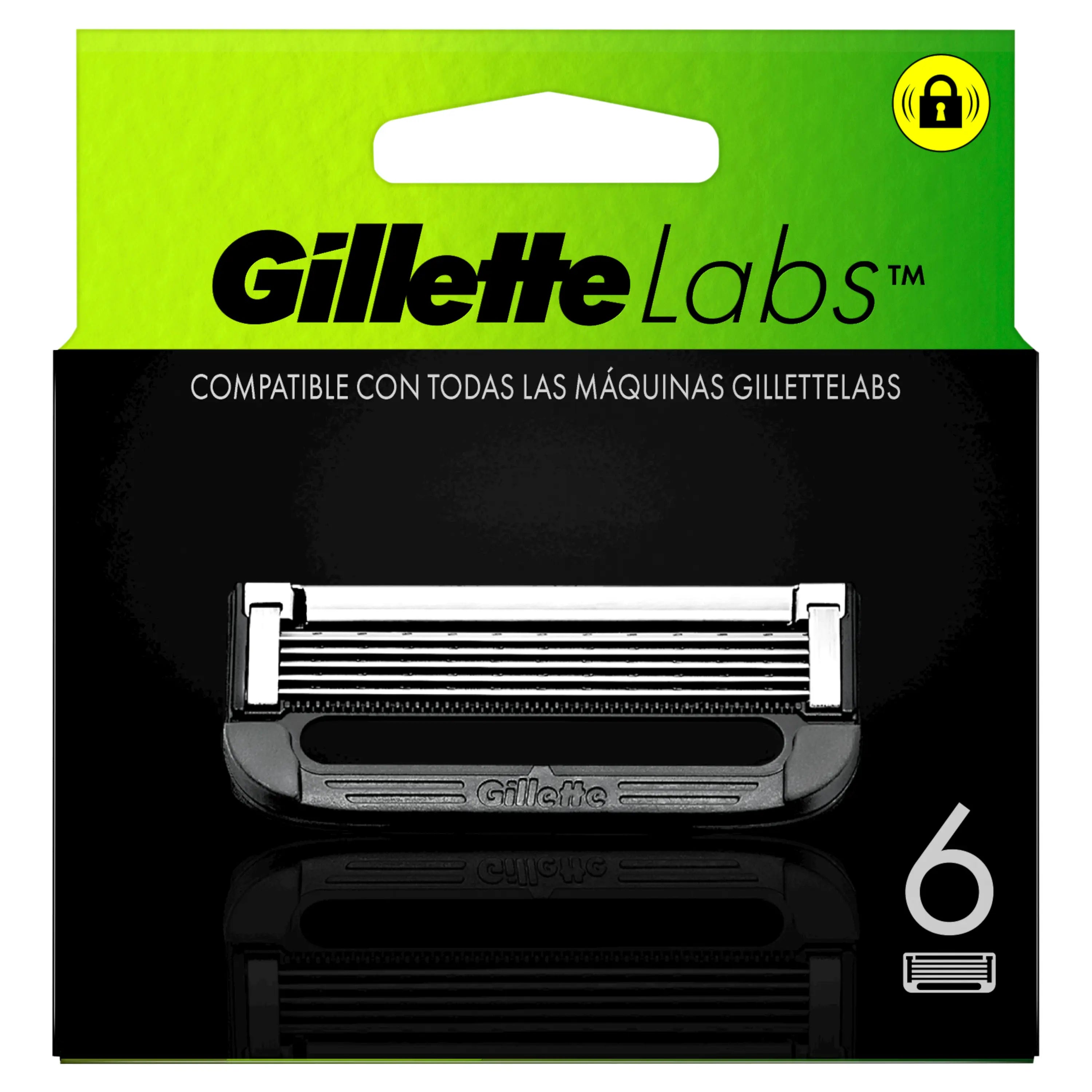 Gillette Labs Recambios, 6 unidades