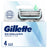 Gillette Recambios Skinguard Sensitive Compatibles Con Mangos Fusion , 4 unidades