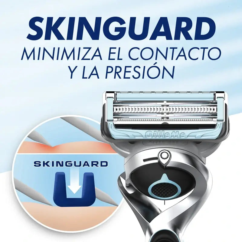 Gillette Skinguard Sensitive Flexball Maquinilla De Afeitar , 1 mango + 1 recambio