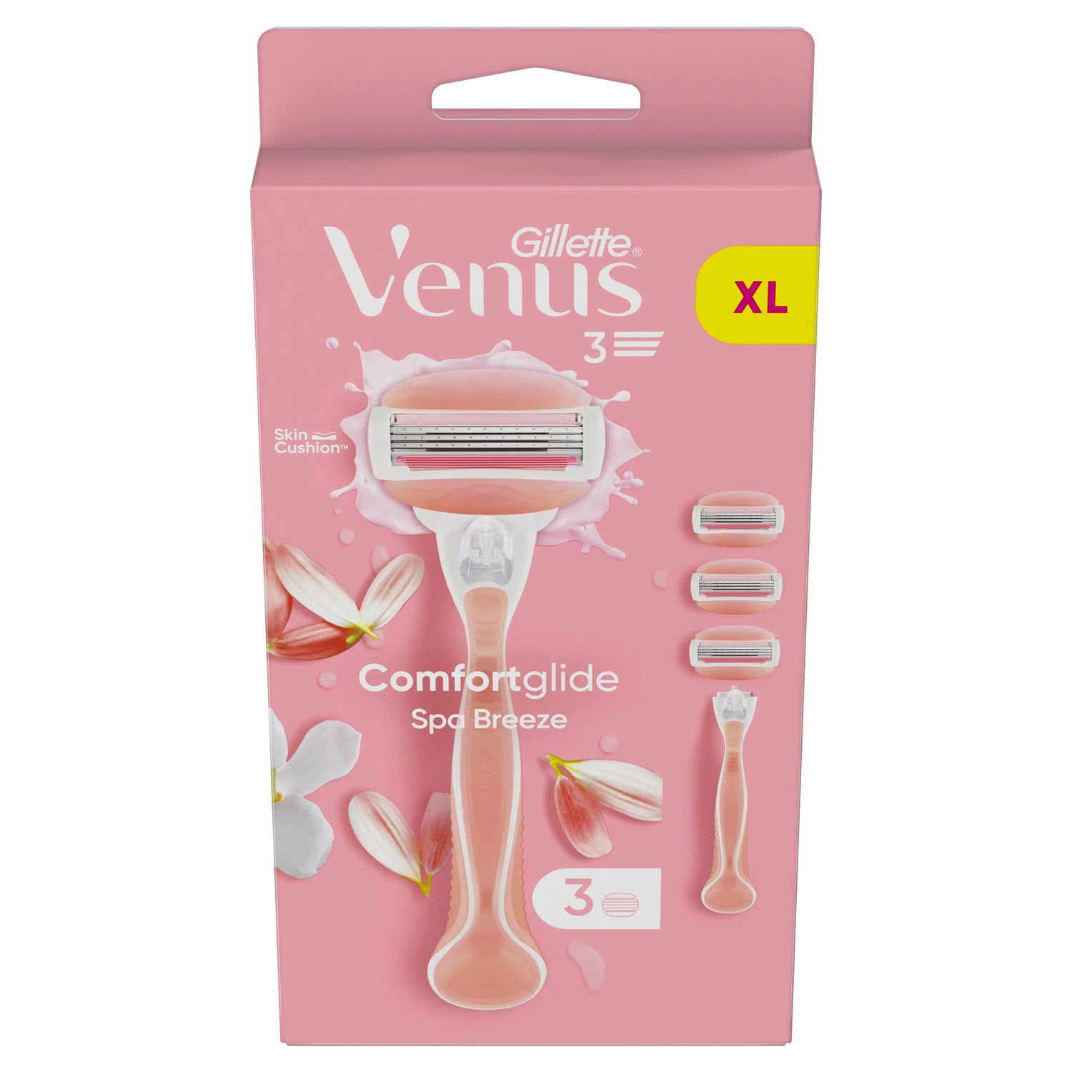 Gillette Venus Comfortglide Spa Breeze, Maquinilla De Mujer , 1 mango + 3 recambios