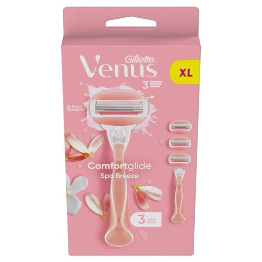 Gillette Venus Comfortglide Spa Breeze, Maquinilla De Mujer , 1 mango + 3 recambios