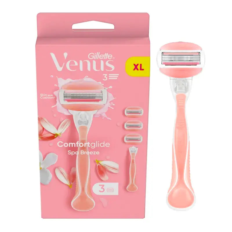 Gillette Venus Comfortglide Spa Breeze, Maquinilla De Mujer , 1 mango + 3 recambios