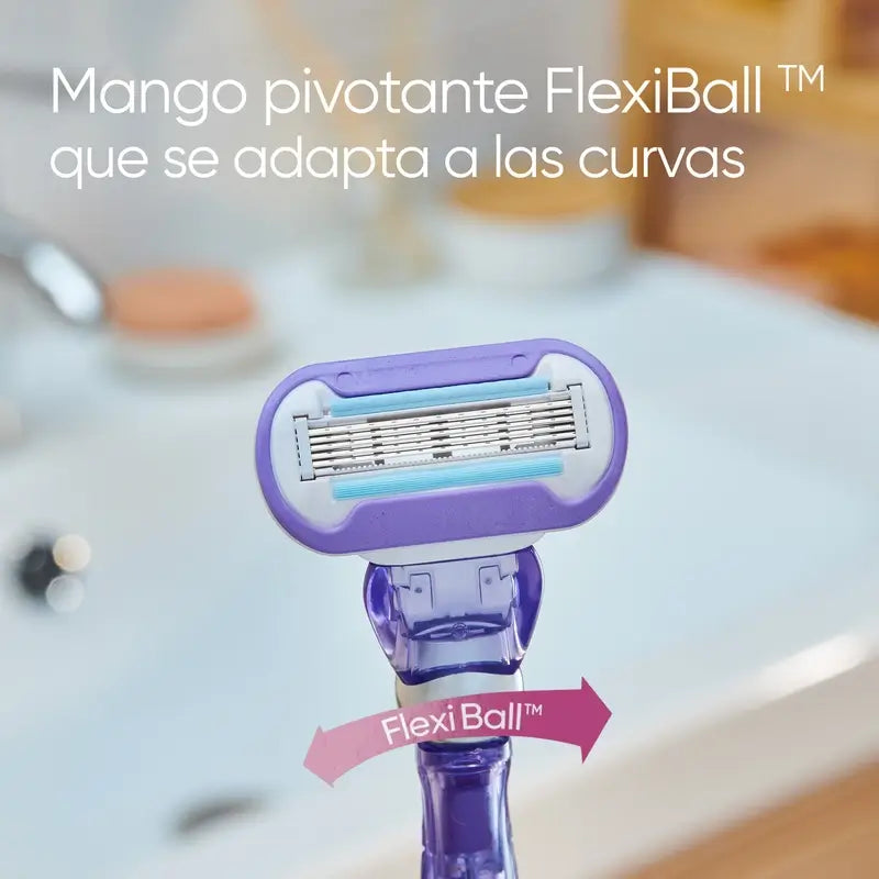 Gillette Venus Deluxe Smooth Swirl Recambio Mujer, pack 3 de recambios