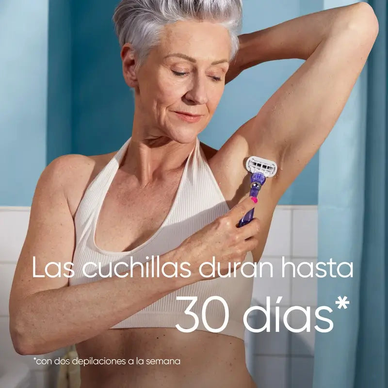 Gillette Venus Deluxe Smooth Swirl Recambio Mujer, pack 3 de recambios