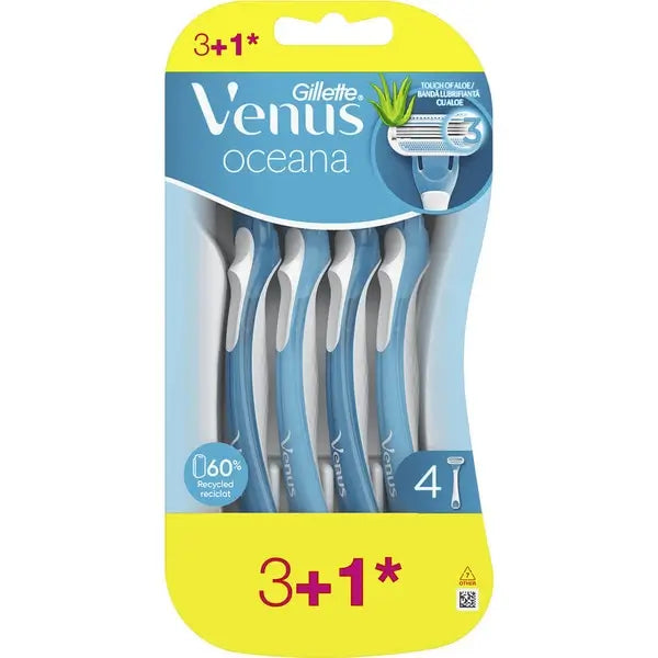 Gillette Venus Oceana Maquinillas De Depilación , 4 unidades