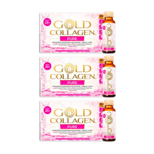 Gold Collagen Pure Pack 3 x 10 Ampollas