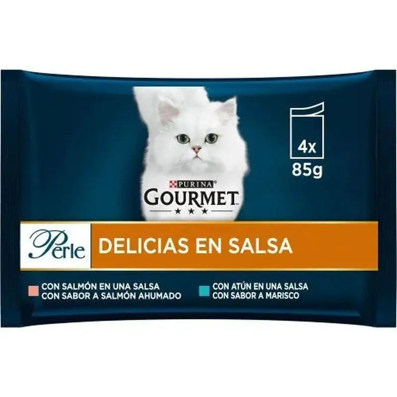 Gourmet Perle Delicias En Salsa Salmon Atun 12X4X85Gr