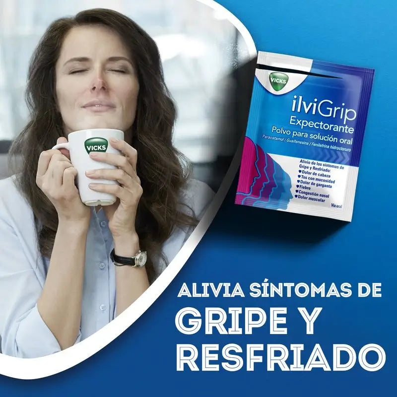 Ilvigrip Expectorante polvo para solución oral, 10 sobres