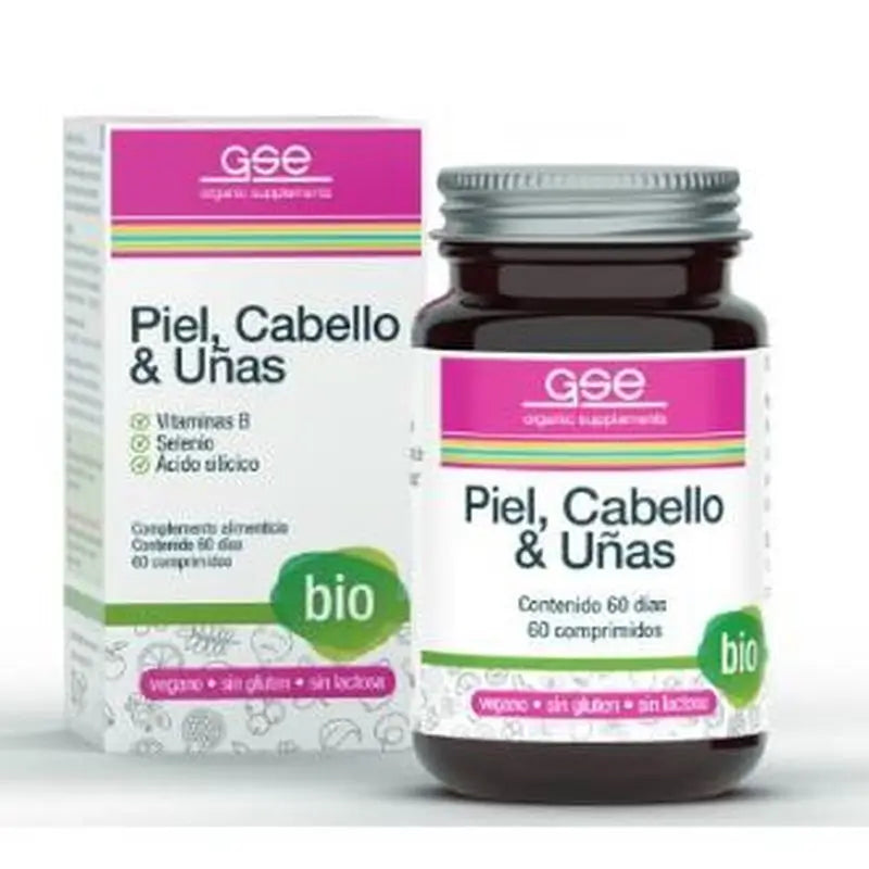 Gse Cabello Piel Y Uñas 60 Comprimidos Bio Vegan 