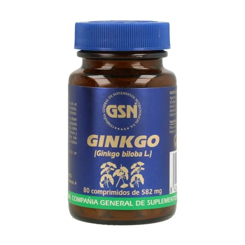 Gsn Ginkgo Biloba , 80 comprimidos   