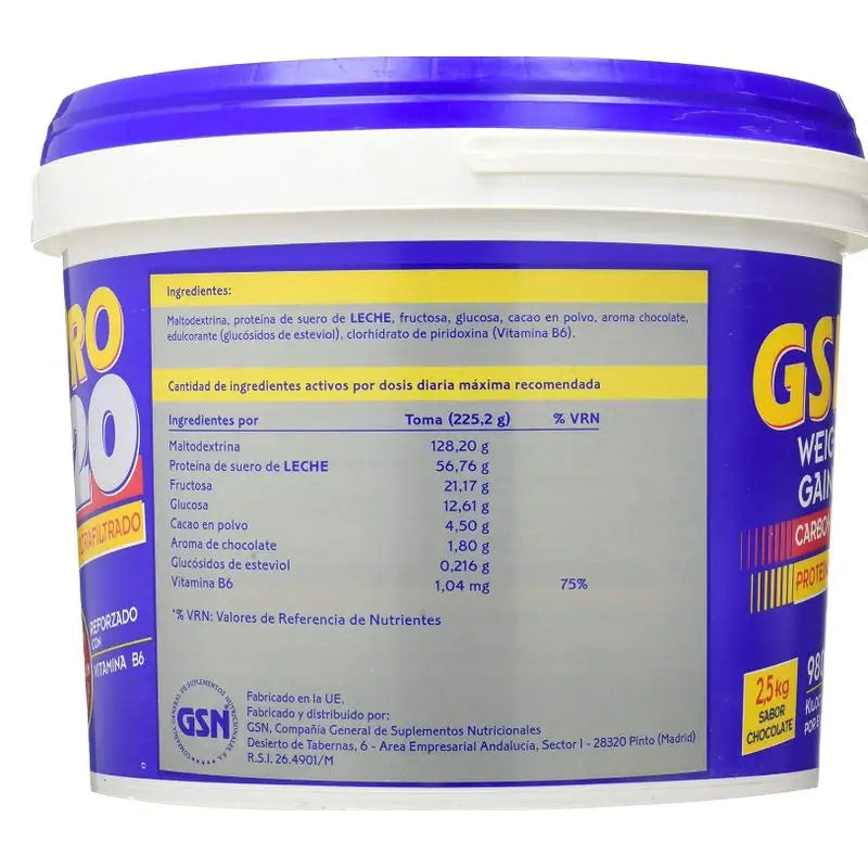 Gsn Gsn-Pro 150 Sabor Chocolate 1,5Kg.