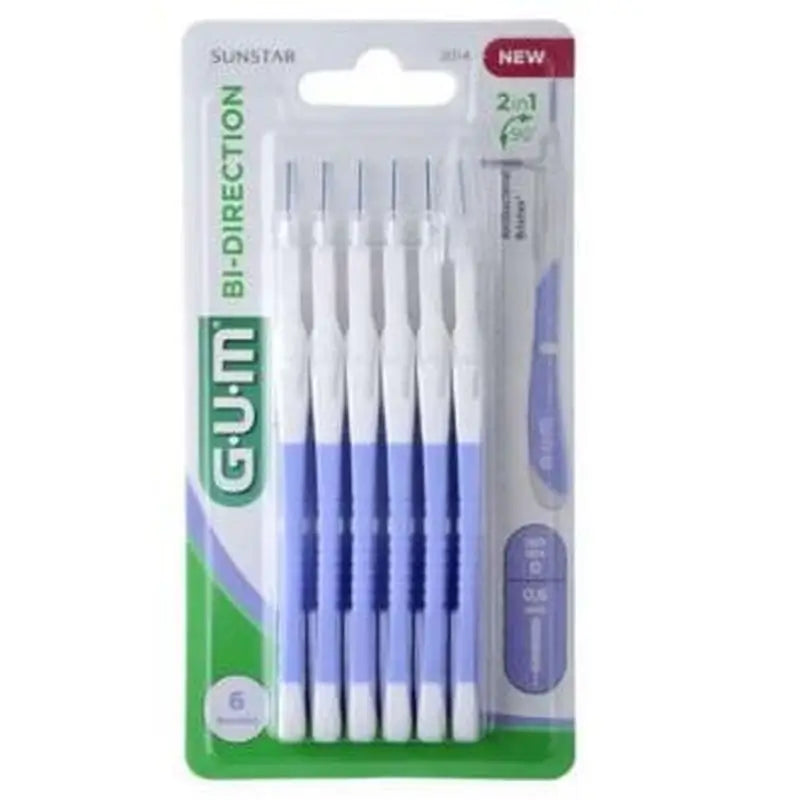 Gum Cepillo Interdental Bi-Direction Xs 0,6Mm 6Um 