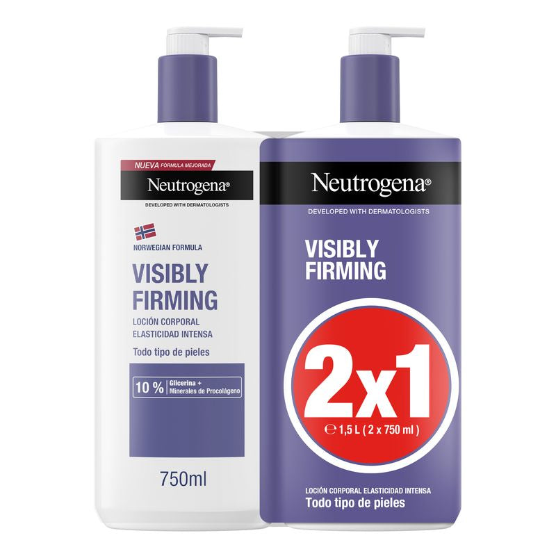 Neutrogena Pack Fórmula Noruega Loción Visiblemente Reafirmante, 2 X 750 Ml