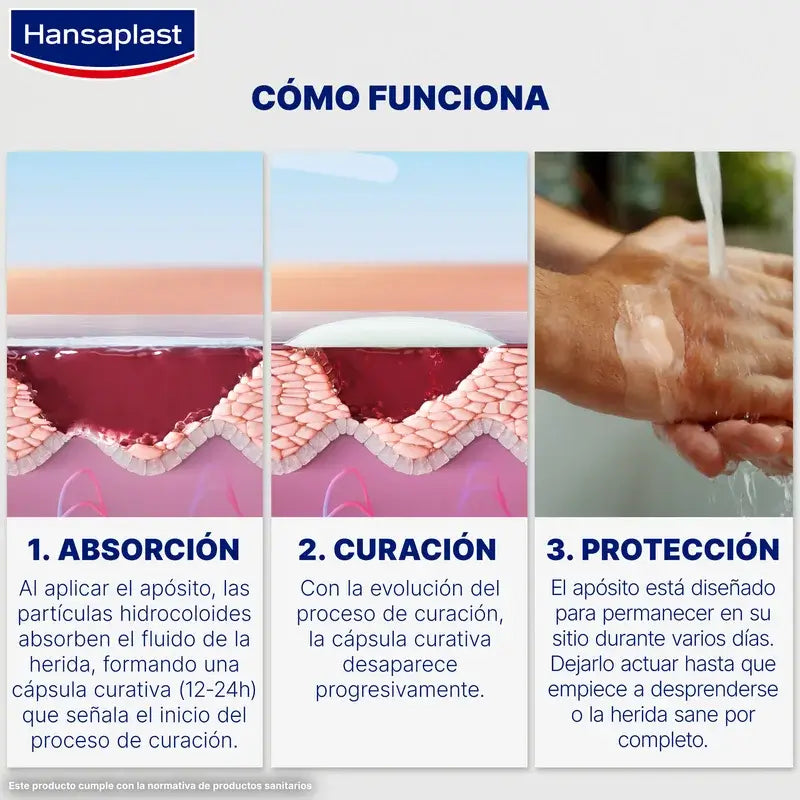 Hansaplast Second Skin Protection Xl, 3 unidades