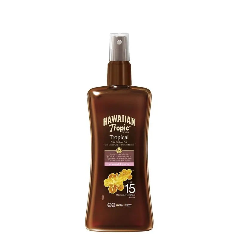 Hawaiian Tropic  Aceite Spray Spf15, 200Ml