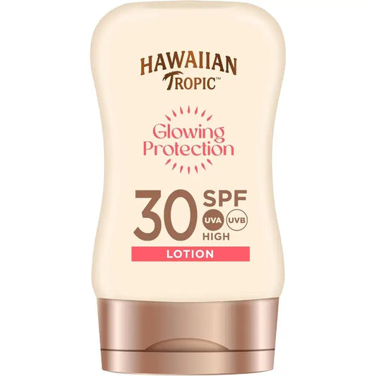 Hawaiian Tropic Loción Glowing Protection Mini SPF30, 100 ml