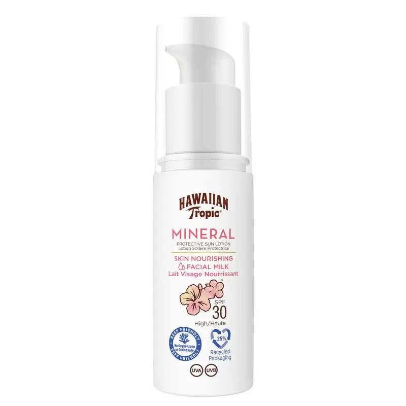 Hawaiian Tropic  Sun Milk Mineral Face Spf30, 50 Ml