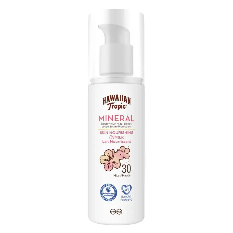 Hawaiian Tropic  Sun Milk Mineral Spf30, 100 Ml